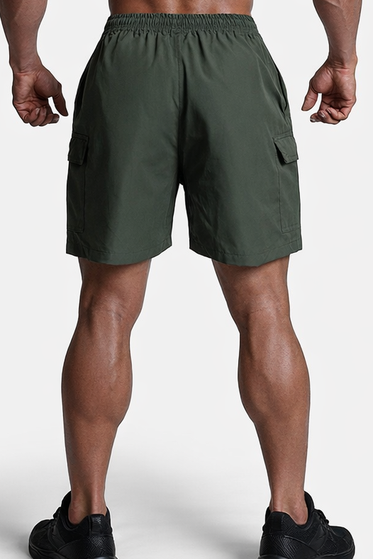 Jed North Men's Trek 4.5" Cargo Shorts - Dark Olive