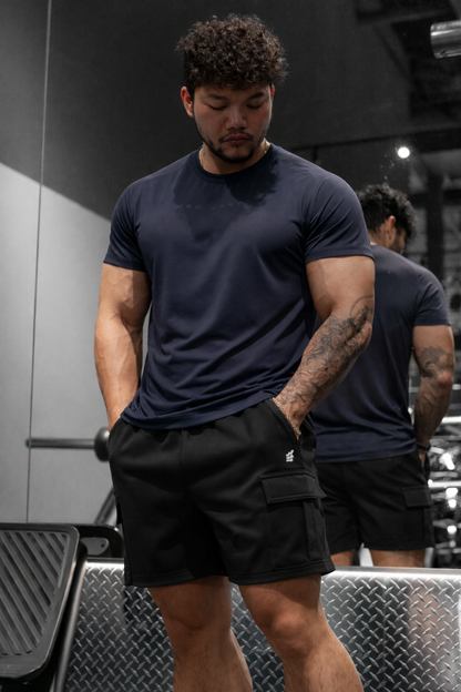Jed North Men's Men's Cargo Sweat Shorts - Black