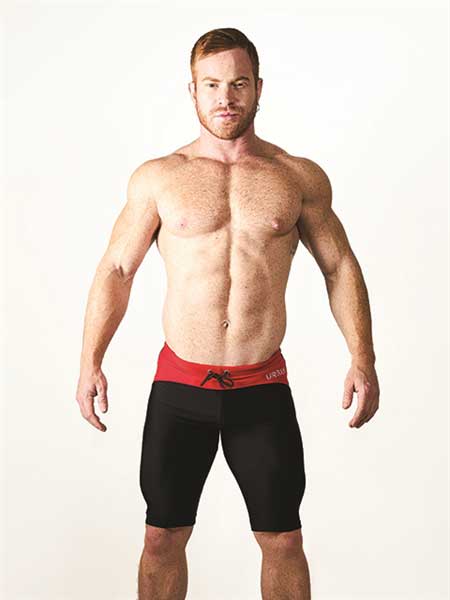Mister B Urban Mallorca cycle shorts in black and red with drawstring waistband size M for athletic use