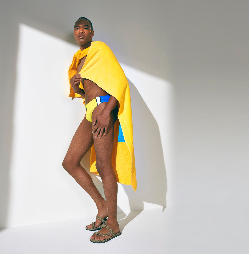Maris Equi ModRian Men's Mondrian Inspired Swim Briefs
