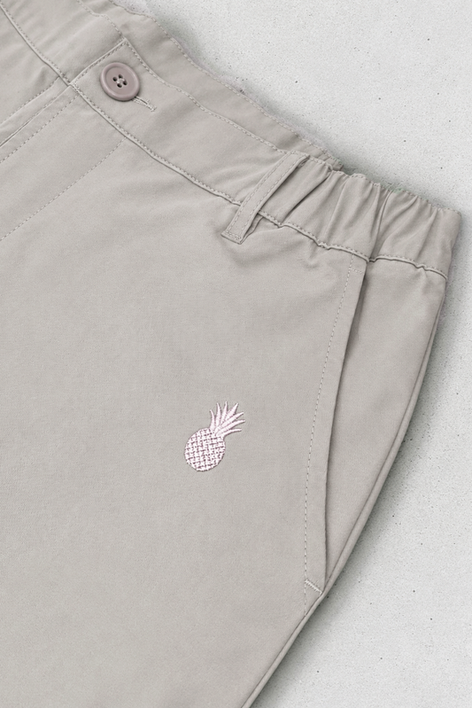 JJ Malibu Men's Muscle-fit Men's 2.5'' Stretchy Chino Shorts - Beige