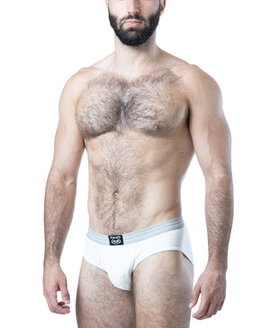 Slip homme Nasty Pig Body Shop à ouverture en Y - Blanc