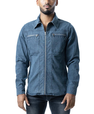 Chemise à manches longues Body Shop pour homme Nasty Pig - Bleu