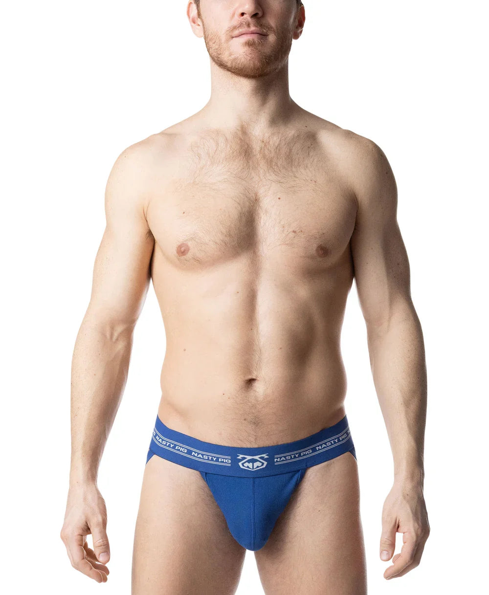 Nasty Pig Core Jockstrap Underwear - Quartz Blue/White