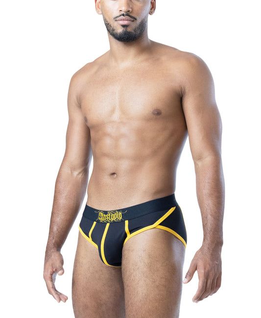 Nasty Pig Herren Ink Brief - Schwarz/Cadmiumgelb