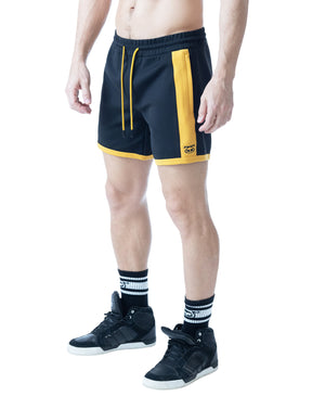Nasty Pig Herren Ink Rugby-Shorts - Schwarz/Cadmiumgelb