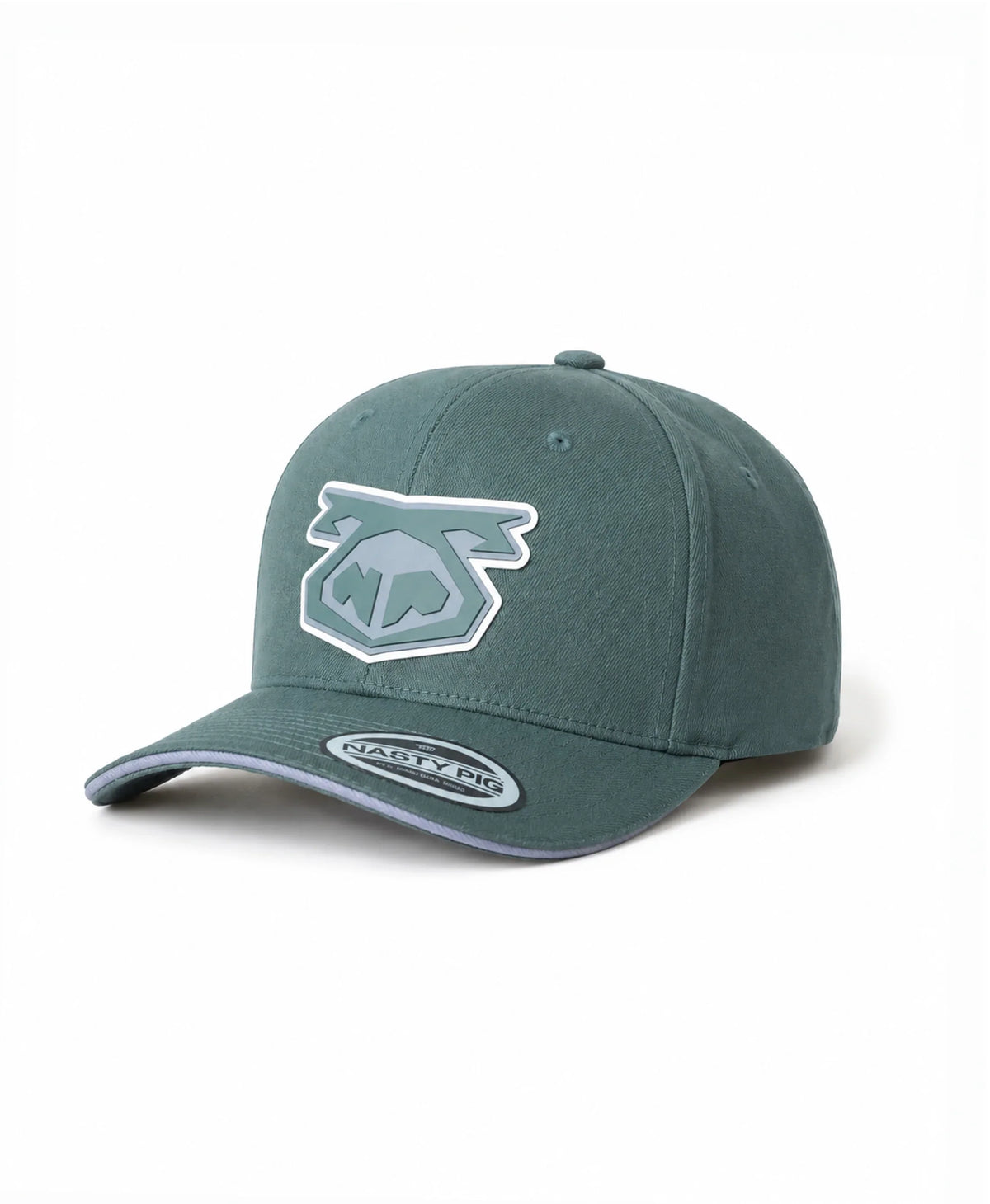 Casquette Snout 3.0 pour homme Nasty Pig - Vert armée/Gris requin/Blanc