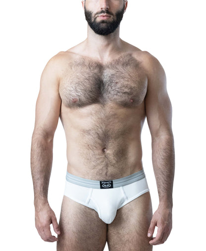 Nasty Pig Herren-Body Shop Y-Front Slip - Weiß