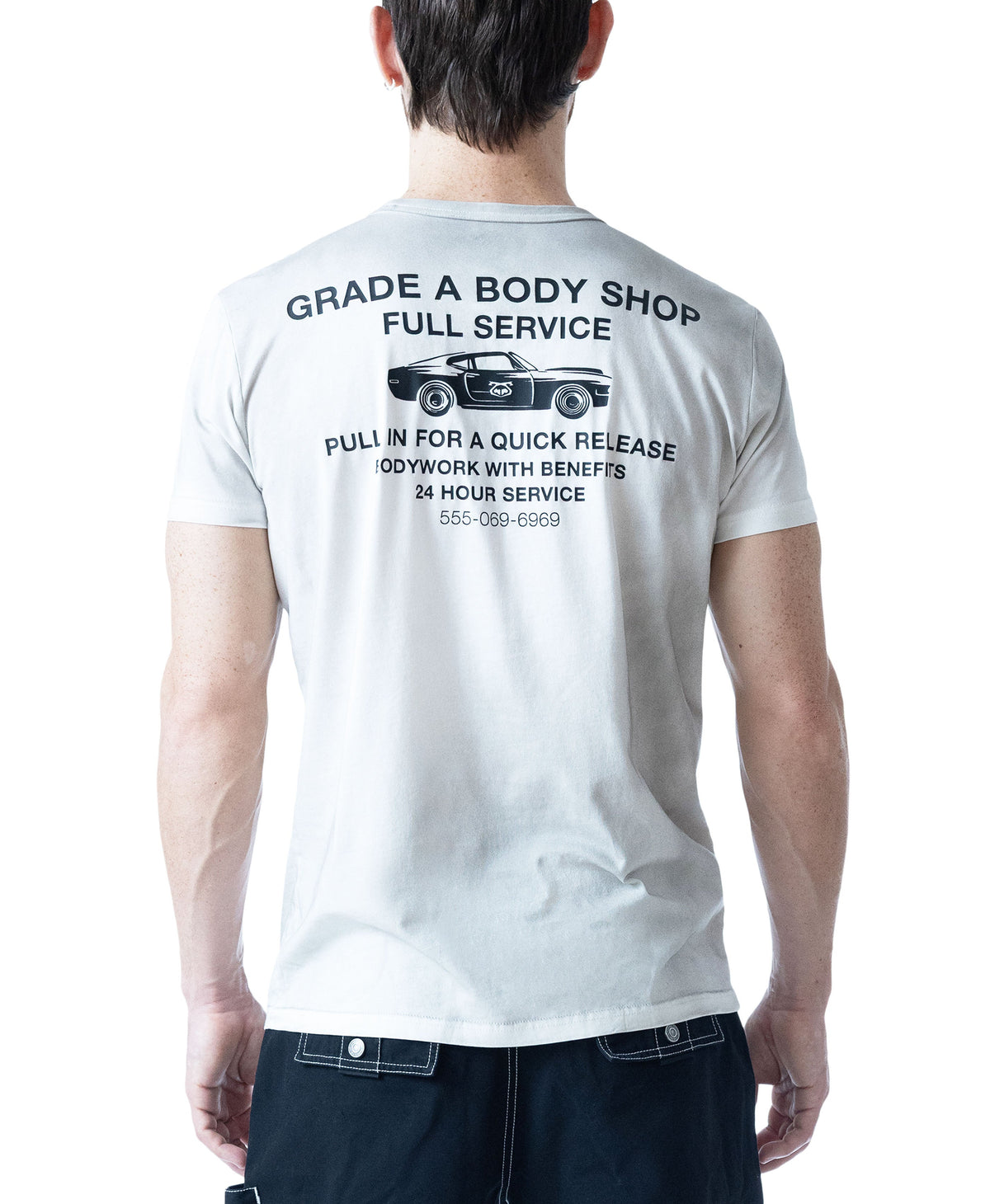 Nasty Pig Herren-T-Shirt Body Shop - Weiß