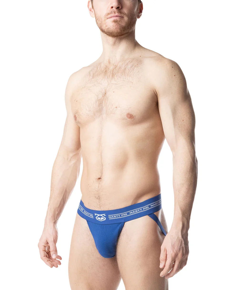 Nasty Pig Core Jockstrap Underwear - Quartz Blue/White