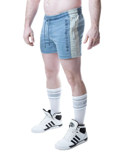 Nasty Pig Emboss Rugby Short - Mirage Blue