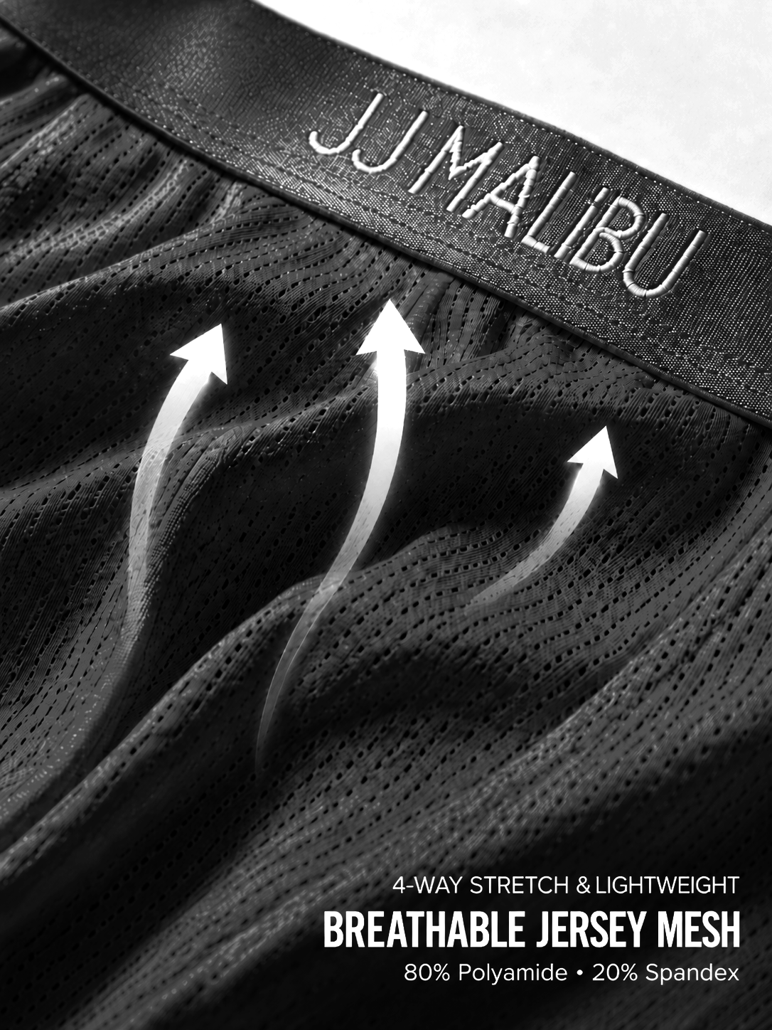 JJ Malibu Men's Now-or-Never Mesh Thong - Black Licorice