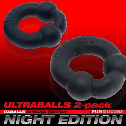 OXBALLS Ultraballs 2Pk  / Night Edition - Black