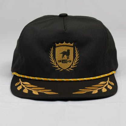 CA-RIO-CA Crest Logo UNSTRUCTURED BAY LEAF SNAPBACK ROPE HAT