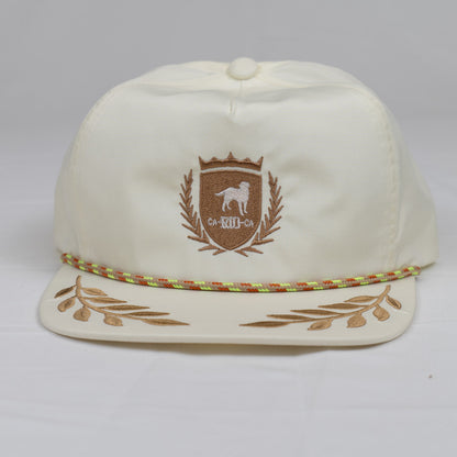 CA-RIO-CA Crest Logo UNSTRUCTURED BAY LEAF SNAPBACK ROPE HAT