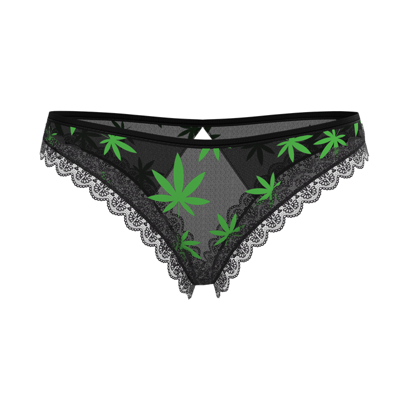 Magischer Seidenslip ohne Schritt und offenem Rücken