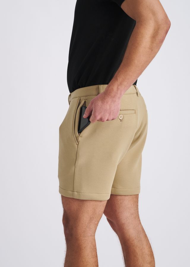 POSTMARC Stretch Knit Chino Shorts - Khaki