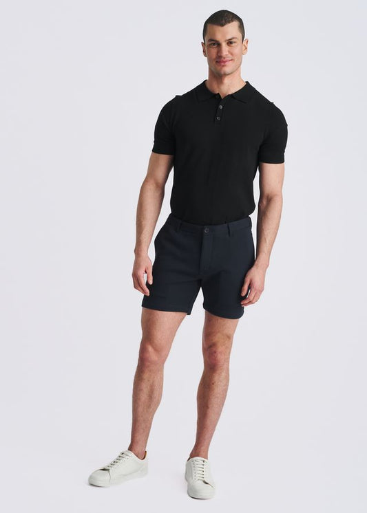 Shorts chino en maille stretch pour homme POSTMARC - Bleu marine
