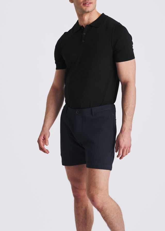 Shorts chino en maille stretch pour homme POSTMARC - Bleu marine