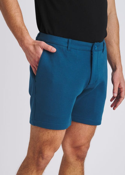 POSTMARC Stretch Knit Chino Shorts - Petrol