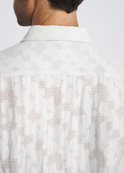 POSTMARC Floral Jacquard S/S Shirt - Powder