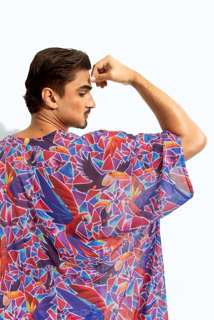Poxeidon Herren Fauna Cover-up - Gefieder