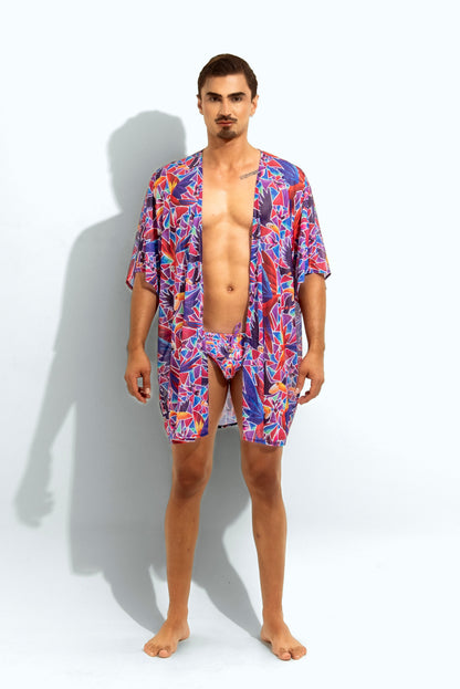 Poxeidon Herren Fauna Cover-up - Gefieder