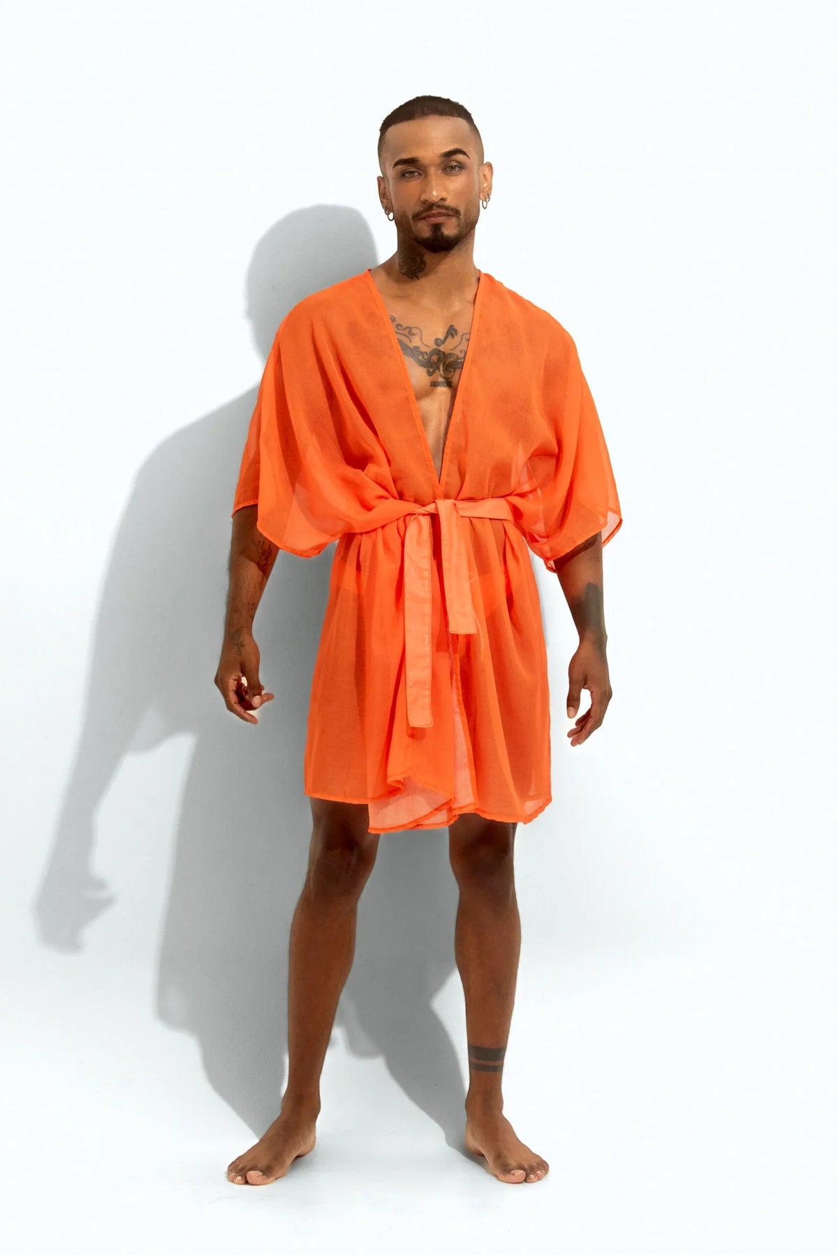 Poxeidon Men's The Solid Cover Up - Marigold Instinct