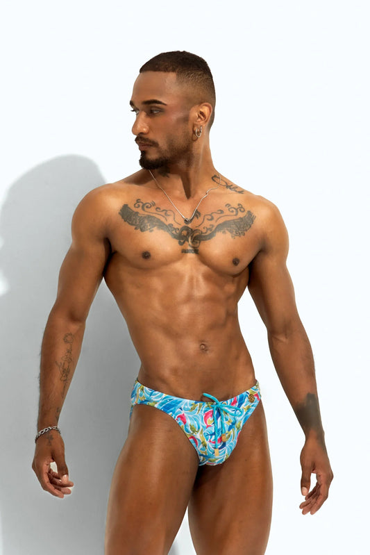 Poxeidon Herren The Siren Badehose - Aqua Current