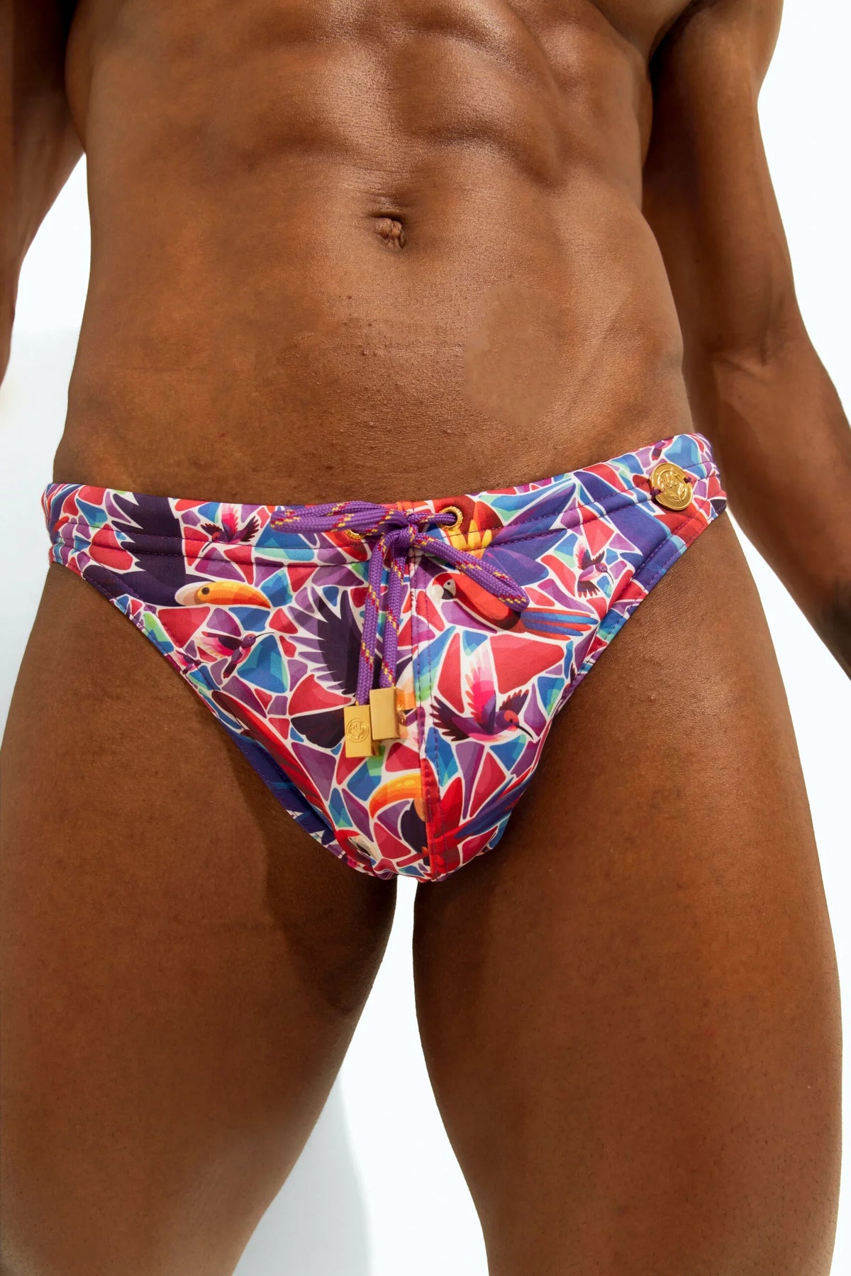 Poxeidon Herren-Schwimm-Slip The Siren - Plumage
