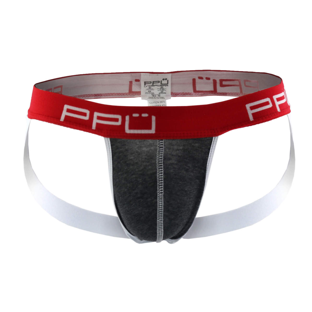 PPU 1308 Jockstrap Color Gray-Red