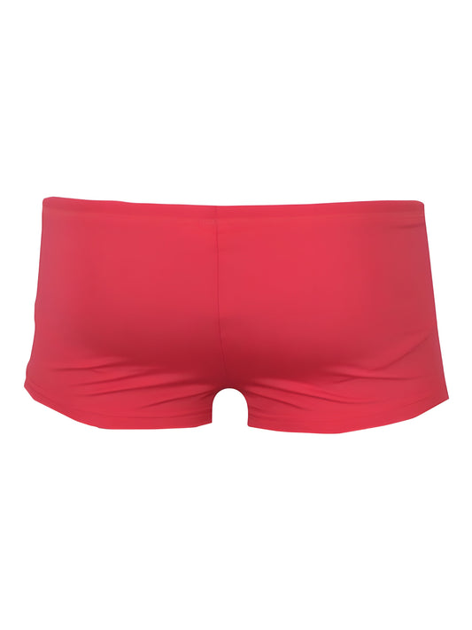 Red pride 11 brief women’s smooth stretchy fabric underwear with simple rectangular cut front view