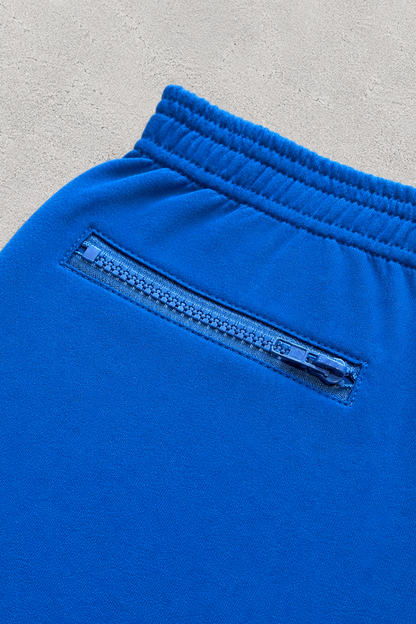 JJ Malibu Men's Peek-A-Boo Varsity 2" Short Shorts  -  Bold Blue