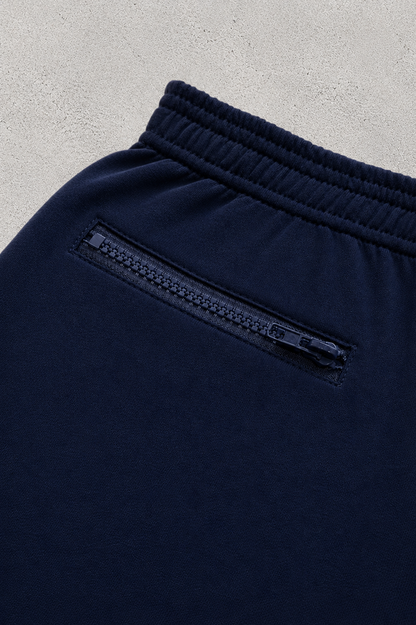 JJ Malibu Men's Peek-A-Boo Varsity 2" Short Shorts  - Midnight Navy