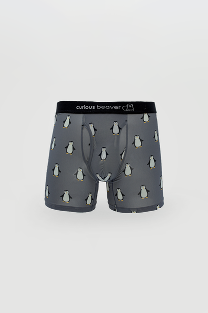 Curious Beaver Men's Boxer Briefs - Penguins
