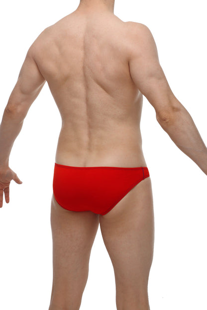 Petitq bikini colline red briefs made from soft modal fabric for comfortable everyday wear