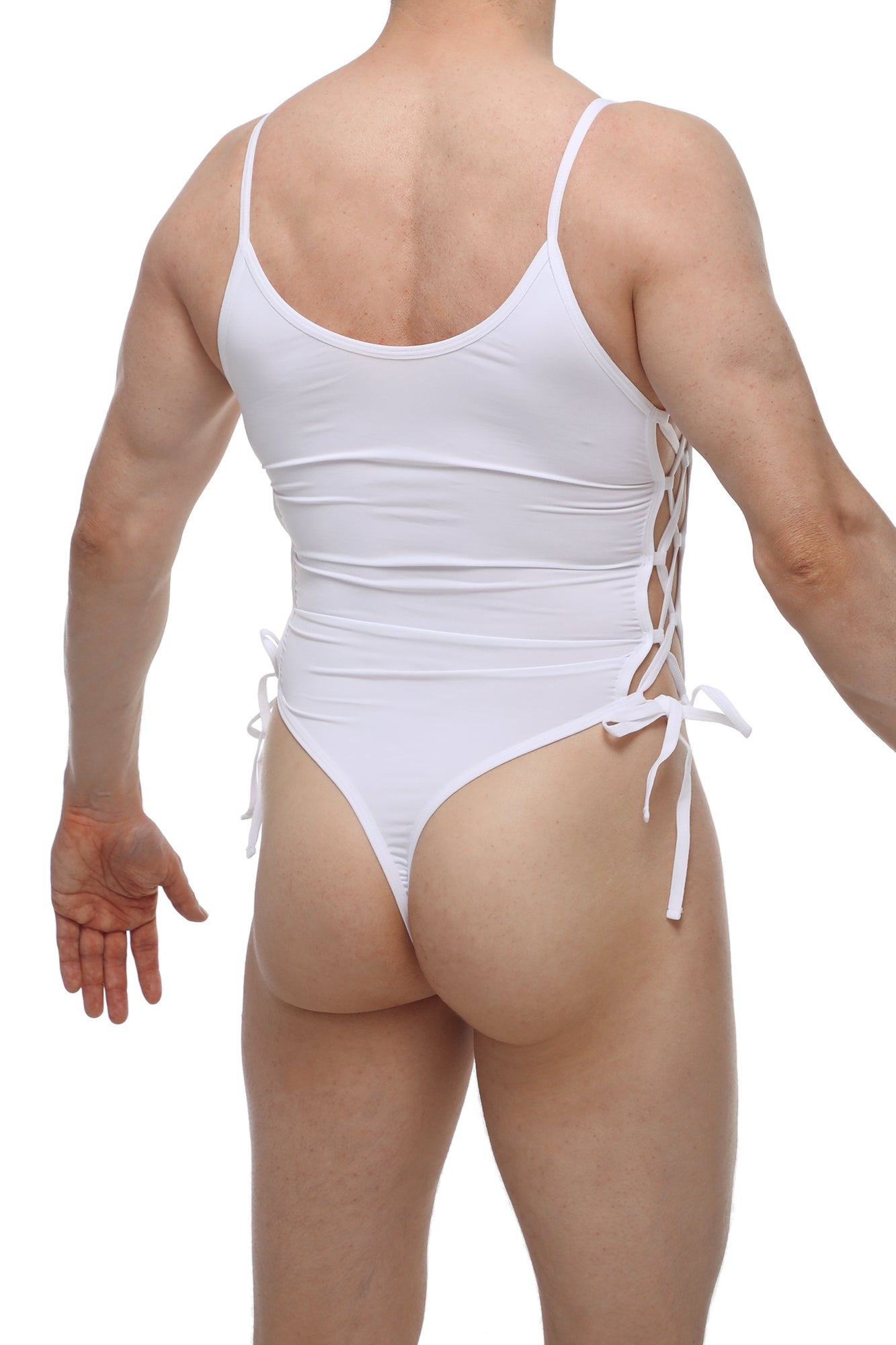 PetitQ Bodythong Lacets Weiß