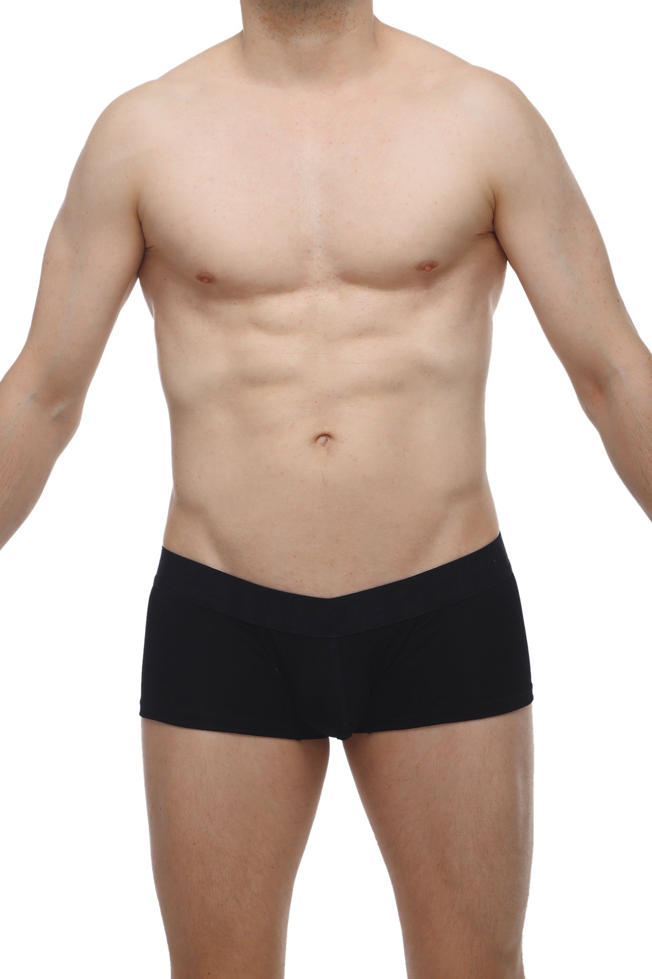 Black briefs petitq boxer algun modal smooth form-fitting design in black modal fabric