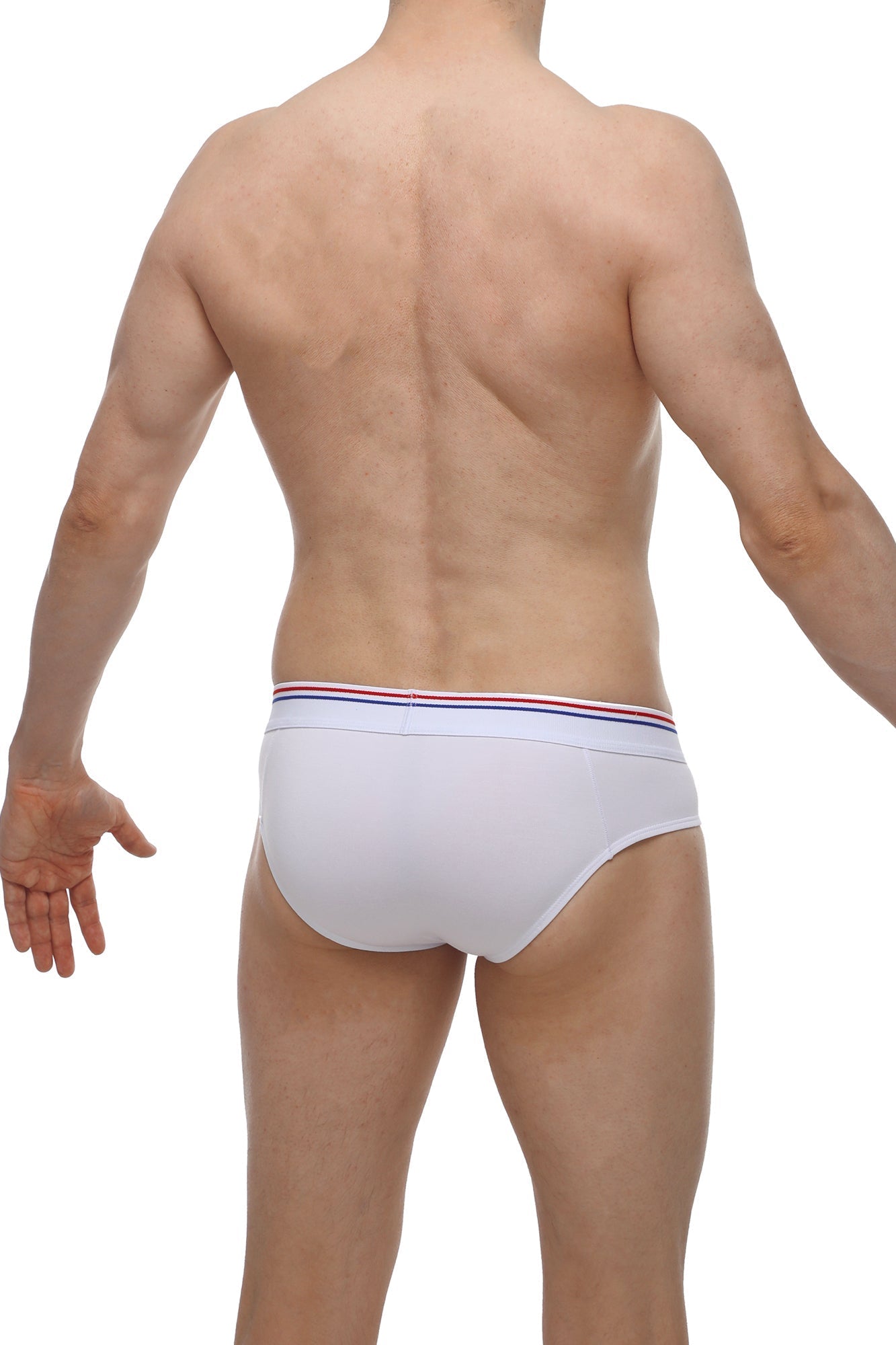 Petitq brief banne white white briefs with a red white and blue striped waistband for comfortable everyday wear