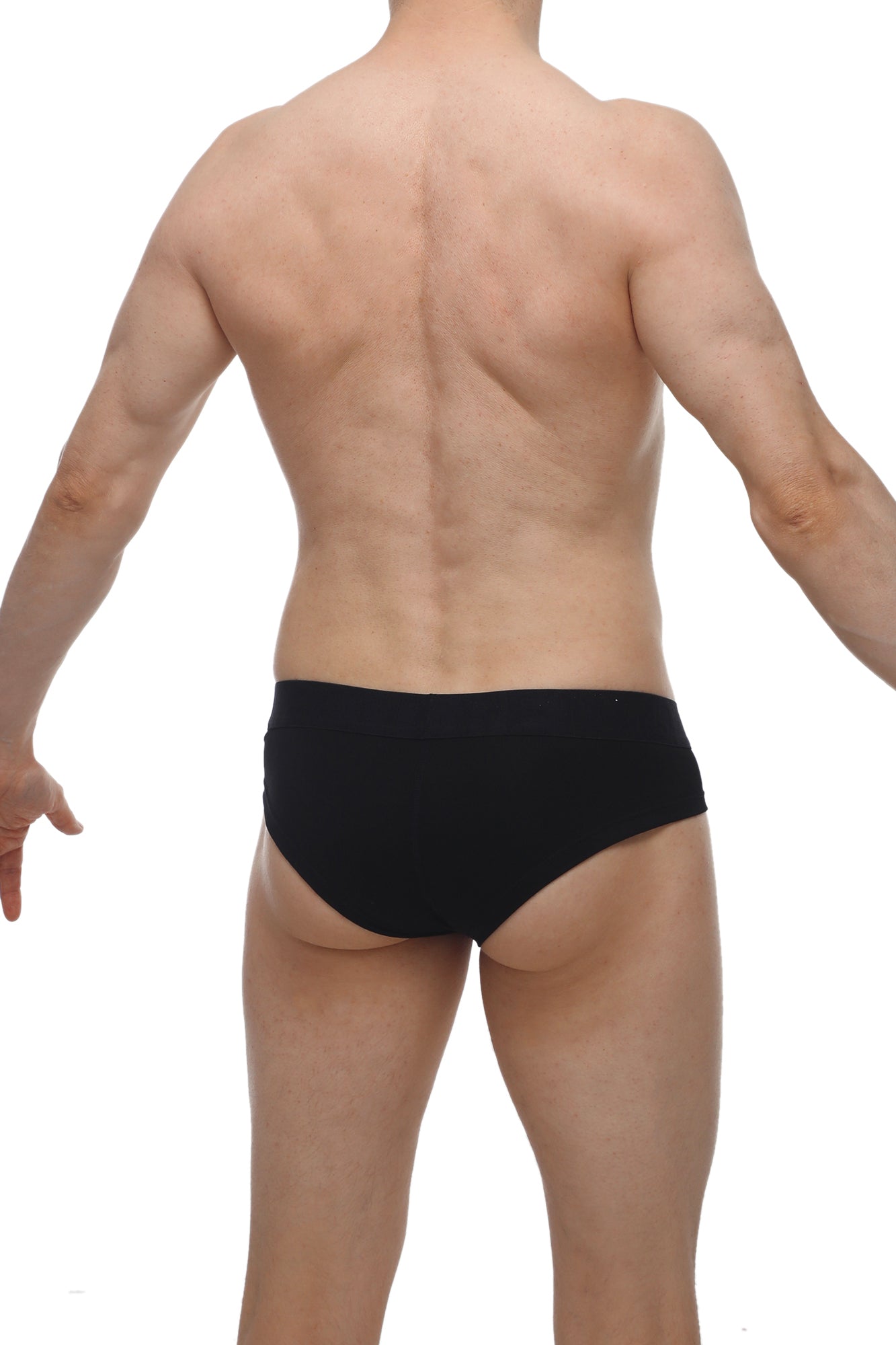 Petitq mini boxer cheeky black briefs made of soft modal fabric featuring a cheeky cut for comfort and style