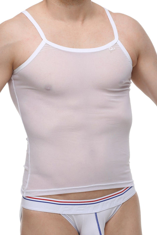 PetitQ Tank Top Netz Weiß