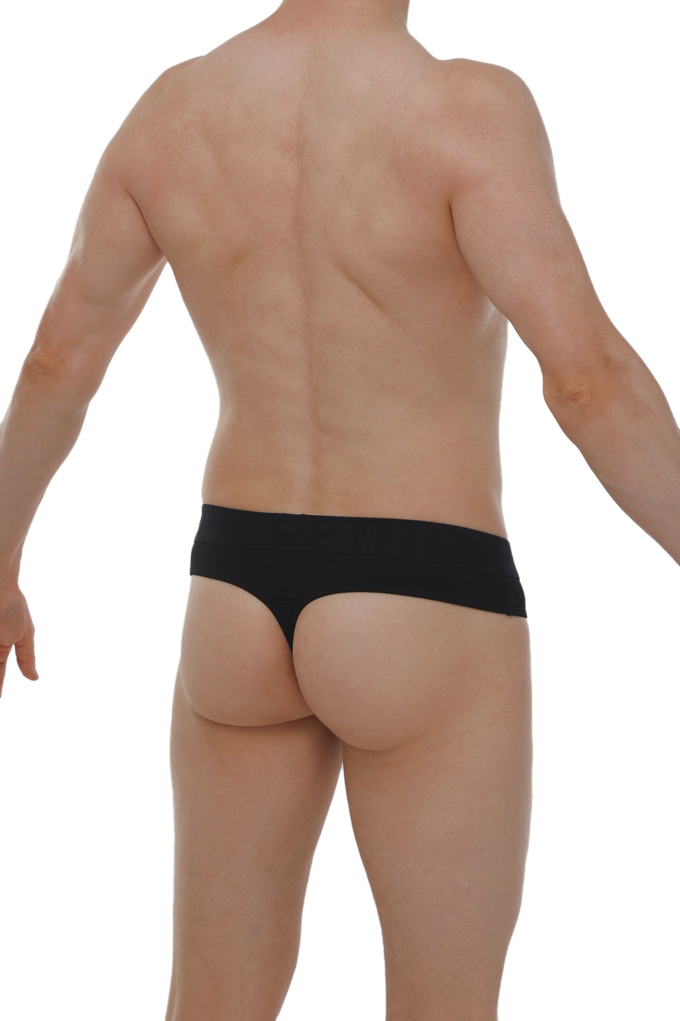 PetitQ thong Anjouin black seamless briefs with smooth fabric finish for comfortable everyday wear