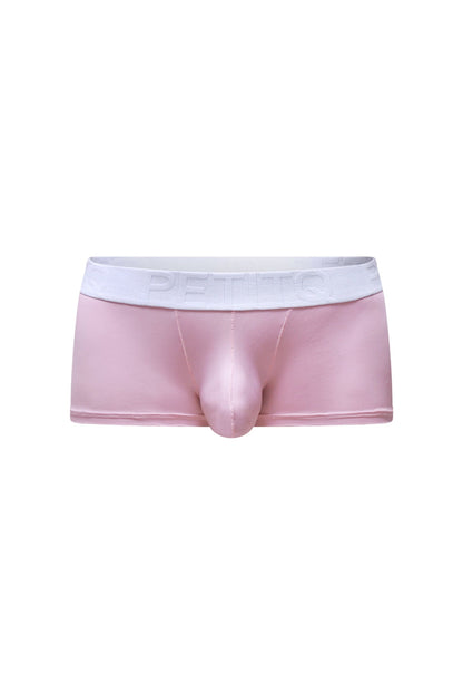 Pink petitq trunk dome skine tea rose men’s briefs with white elastic waistband embossed with better brand name