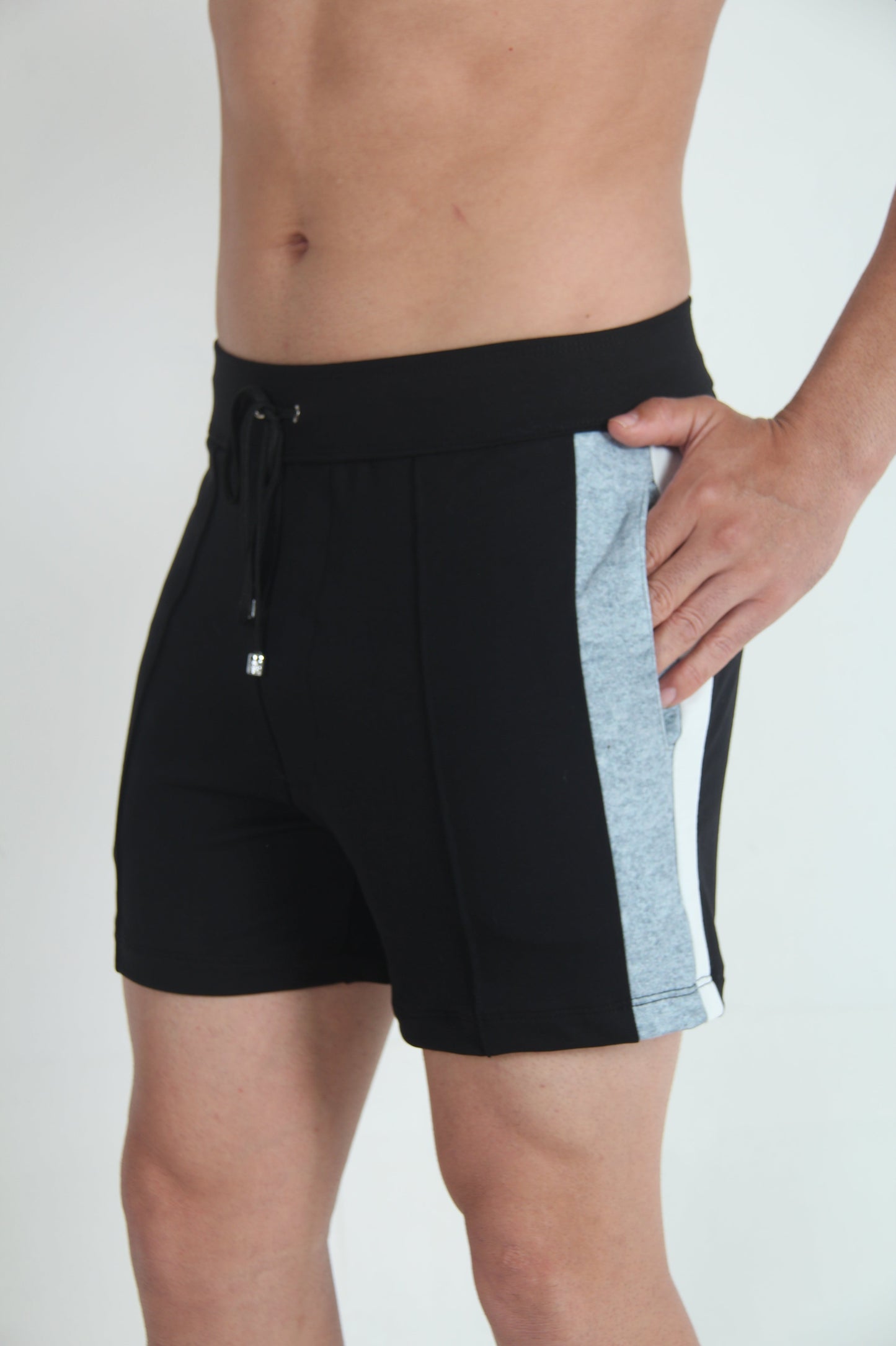 Tulio Panel Fleece Short - Black/Grey