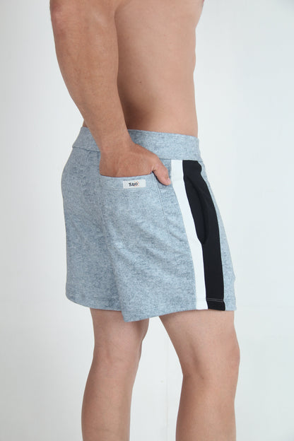 Tulio Panel Fleece Short - Grey/Black