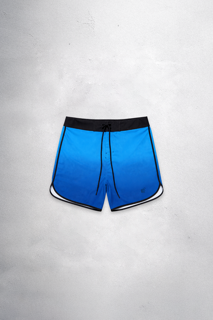 Jed North Men's Men's Physique Board Shorts  - 15" Athlete Cut - Dive Blue