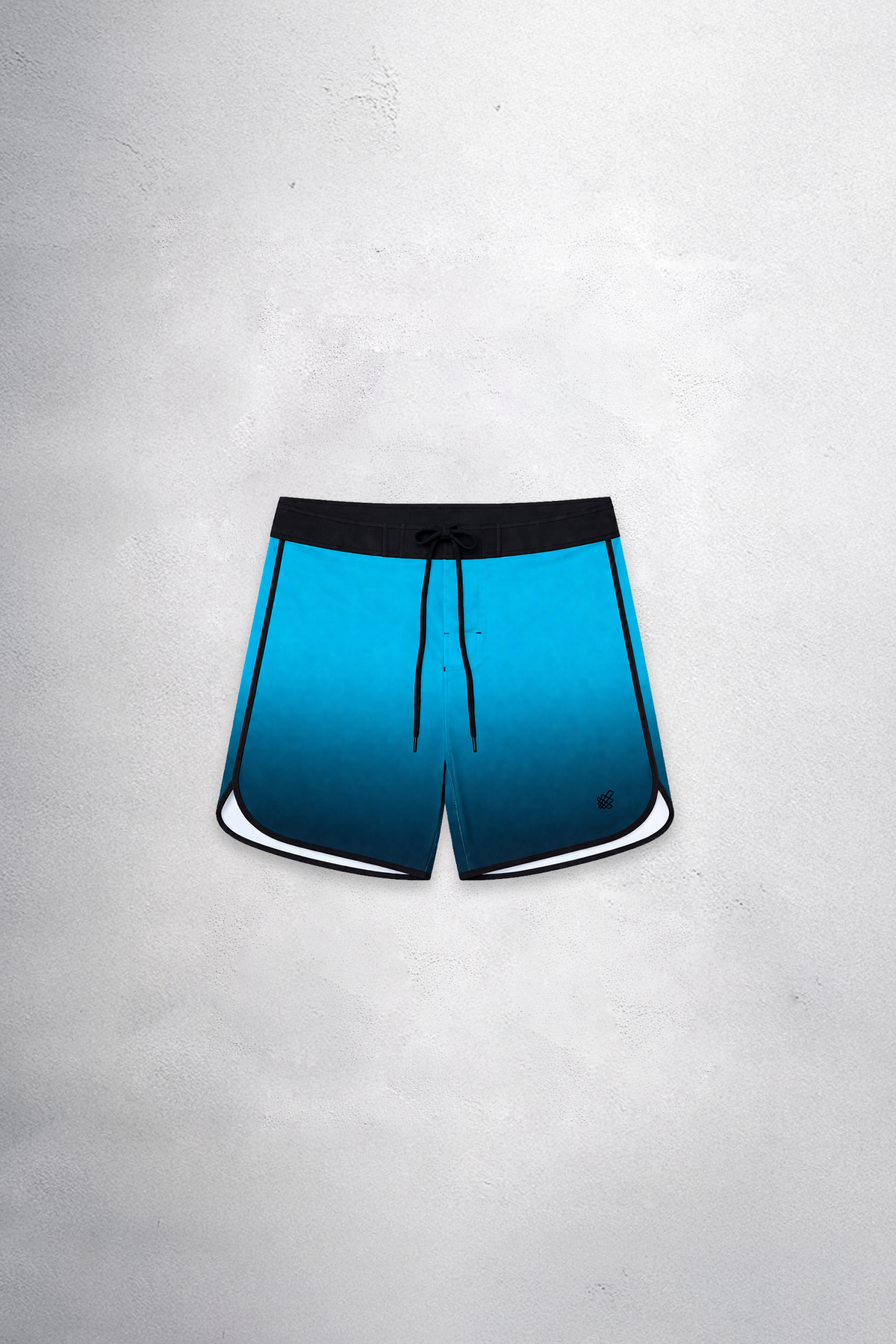 Jed North Men's Men's Physique Board Shorts  - 15" Athlete Cut - Teal Fade
