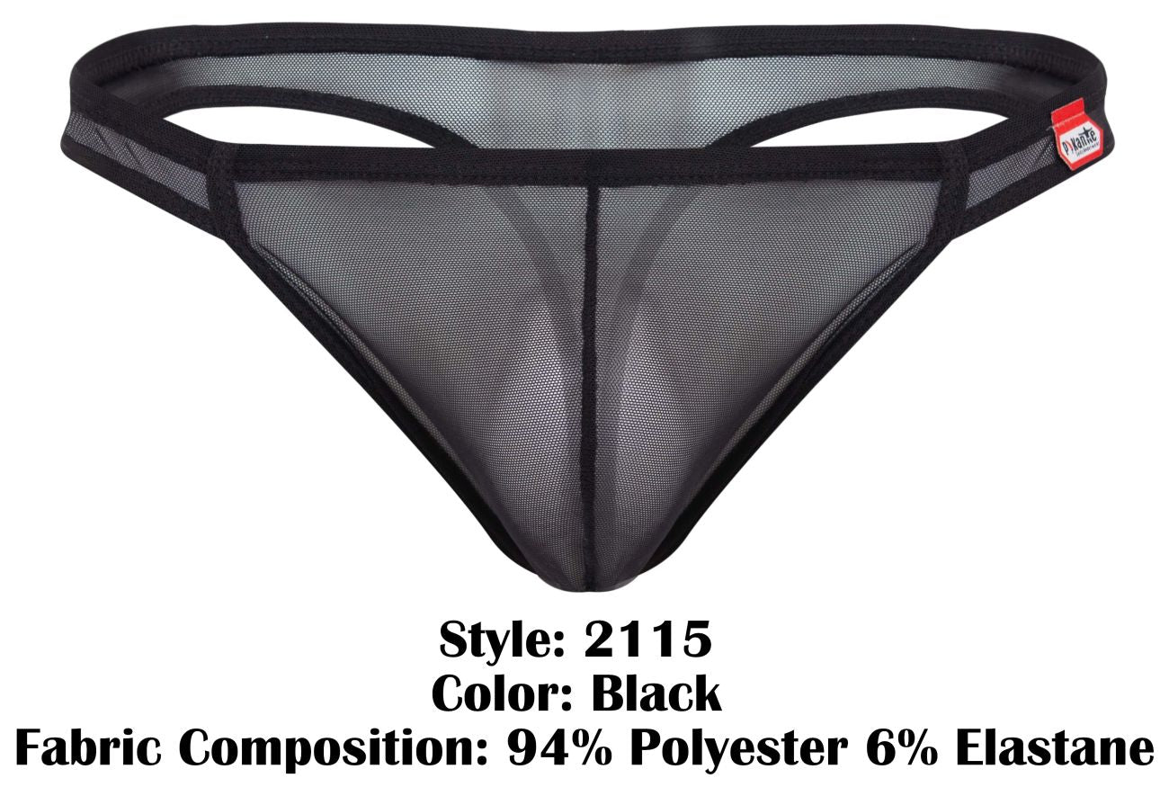 Black mesh thong with solid black elastic waistband and trim from pikante pik 2115 amusing thongs color black