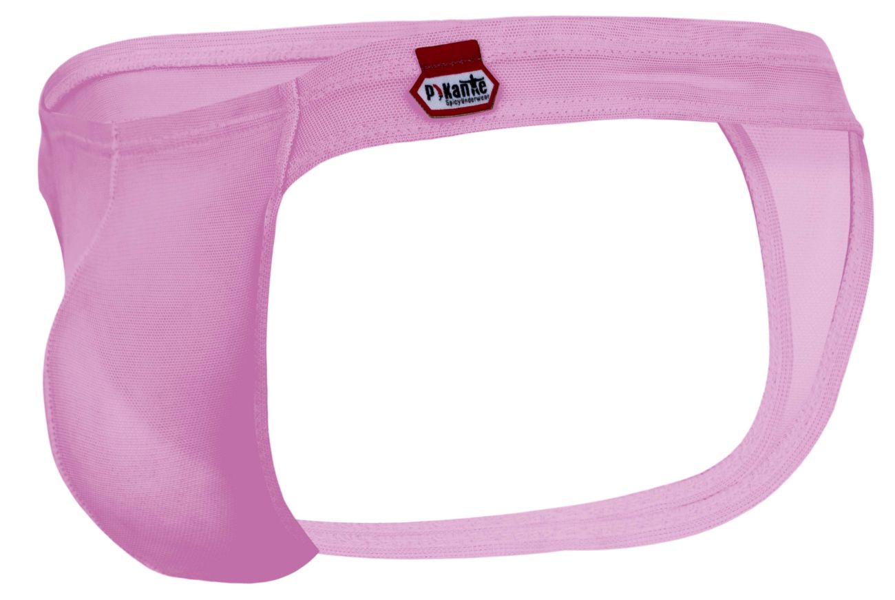Pink pyante pikante pik 2115 amusing thongs lilac men’s briefs in stretchy sheer fabric with contoured design