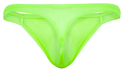 Pikante pik 2115 amusing thong in neon green mesh fabric designed for a bold and comfortable fit